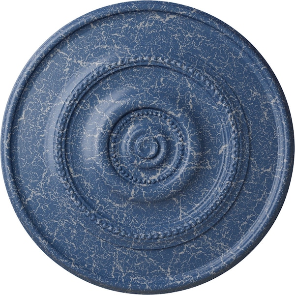 Ekena Millwork Dylar Ceiling Medallion (Fits Canopies up to 6 1/4"), Hnd-Painted Americana Crackle, 30"OD x 2 1/4"P CM30DYAMC - main